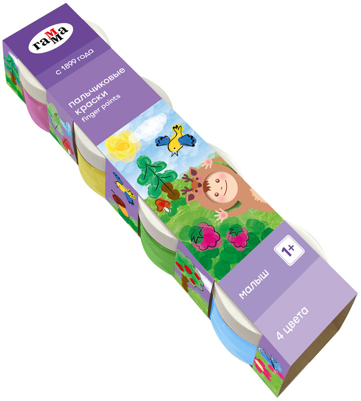 Краски пальчиковые | Малыш | Гамма