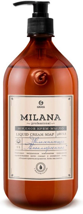 Крем-мыло жидкое увлажняющее «Professional» | Milana | Grass