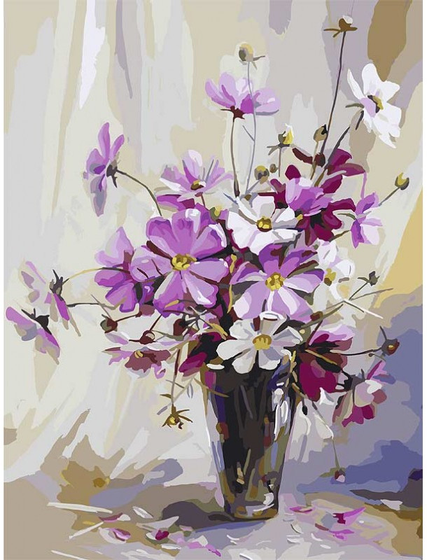 Картина по номерам «Космея» | Белоснежка