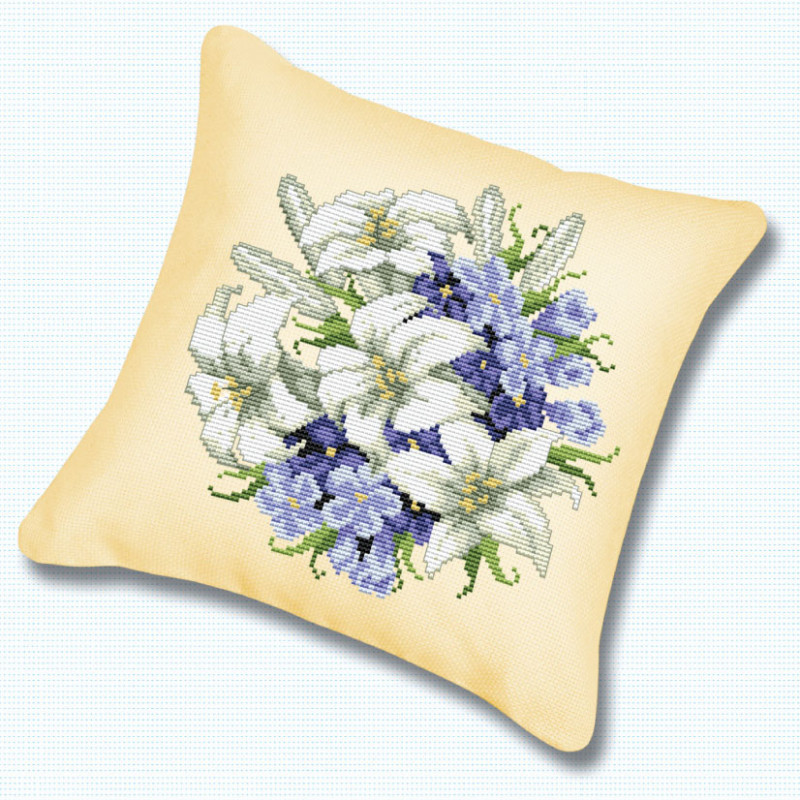 Набор для вышивания подушки «Лилии» | Белоснежка