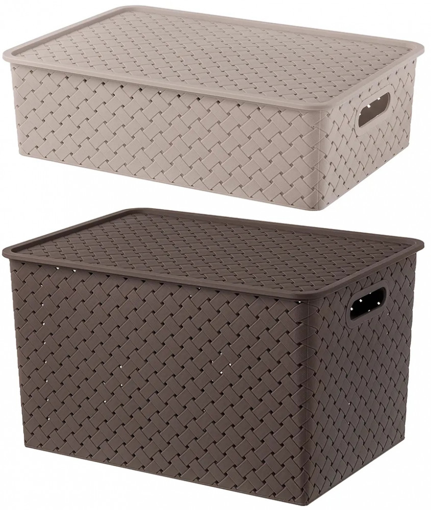 Набор корзинок с крышками «Береста» | Береста | El Casa