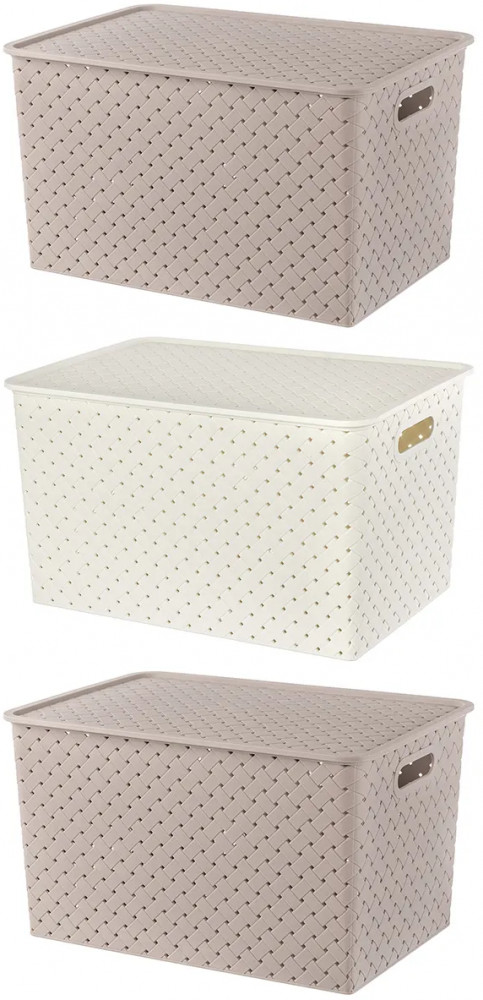 Набор корзинок с крышками «Береста» | Береста | El Casa