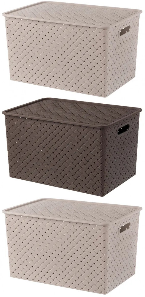 Набор корзинок с крышками «Береста» | Береста | El Casa