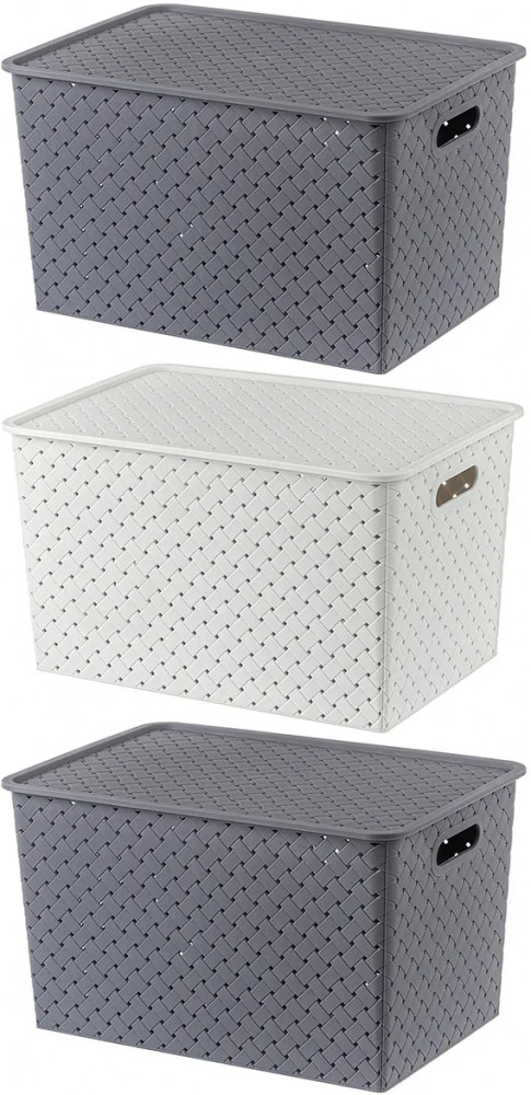 Набор корзинок с крышками «Береста» | Береста | El Casa