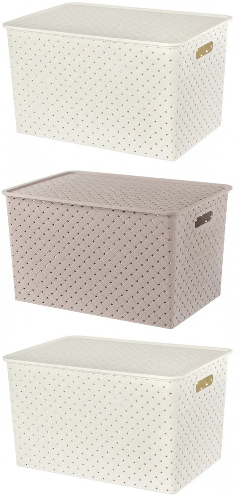 Набор корзинок с крышками «Береста» | Береста | El Casa