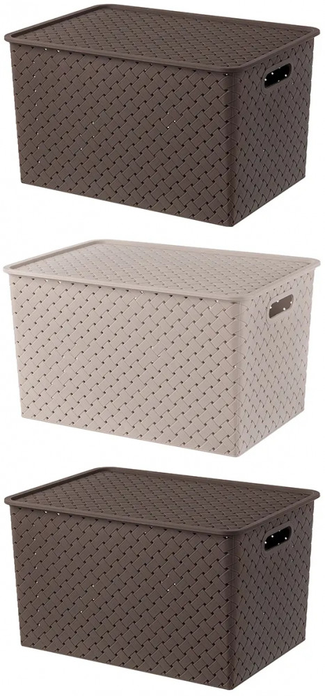 Набор корзинок с крышками «Береста» | Береста | El Casa