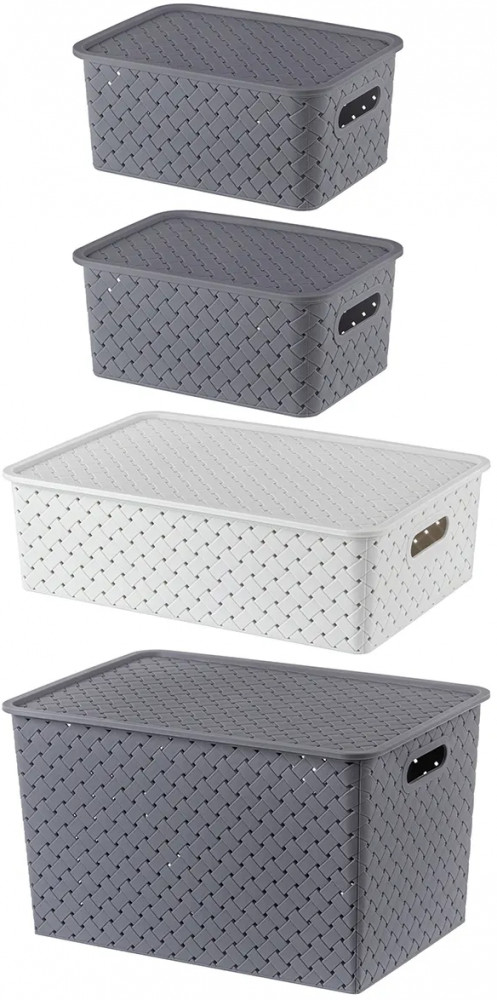 Набор корзинок с крышками «Береста» | Береста | El Casa