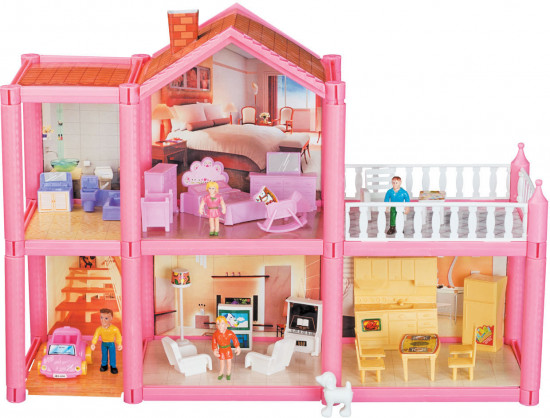 Дом кукольный с мебелью