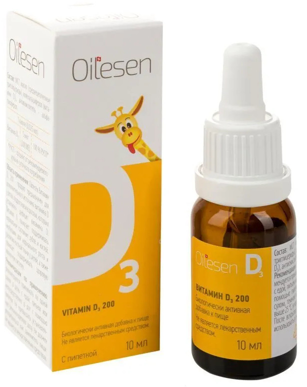 Биологически активная добавка к пище «Витамин D3 Oilesen» | Valentis