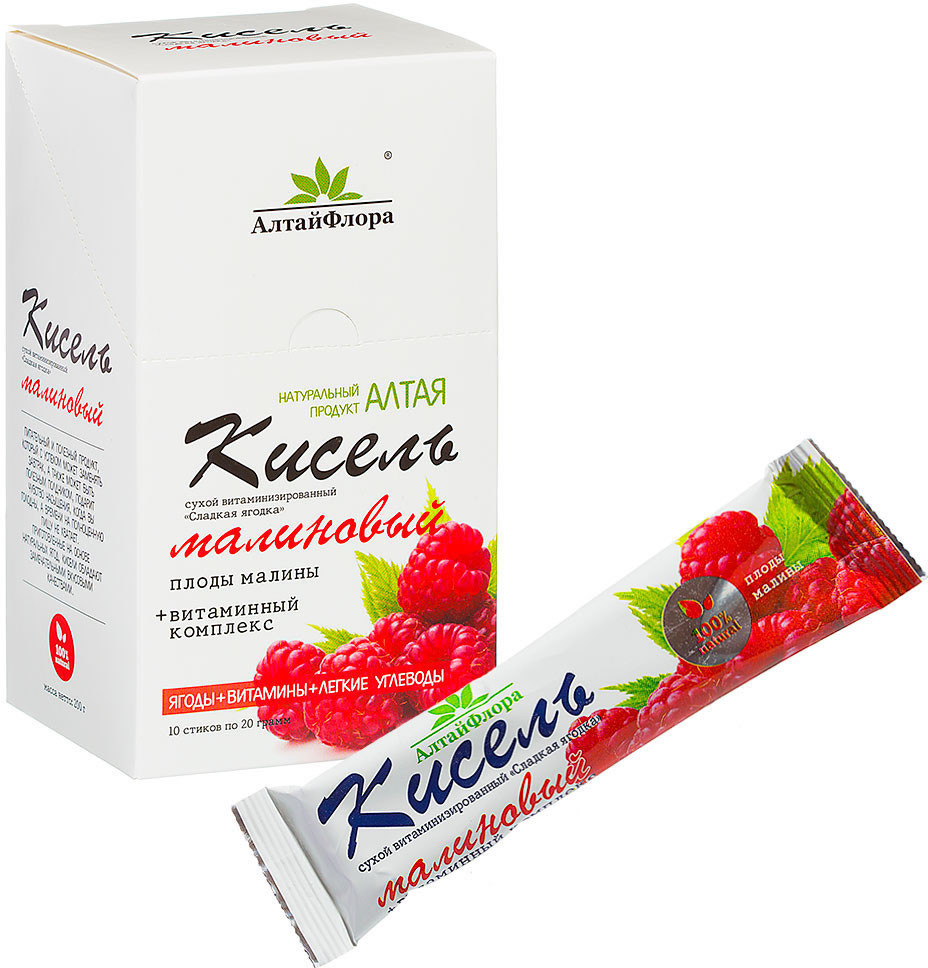 Кисель сухой витаминизированный со вкусом малины | АлтайФлора
