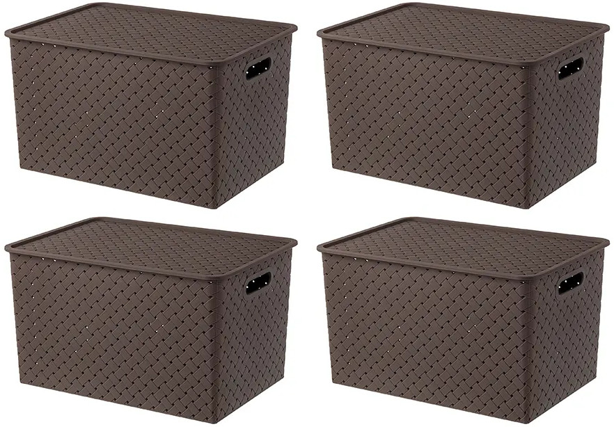 Набор корзинок с крышками «Береста» | Береста | El Casa