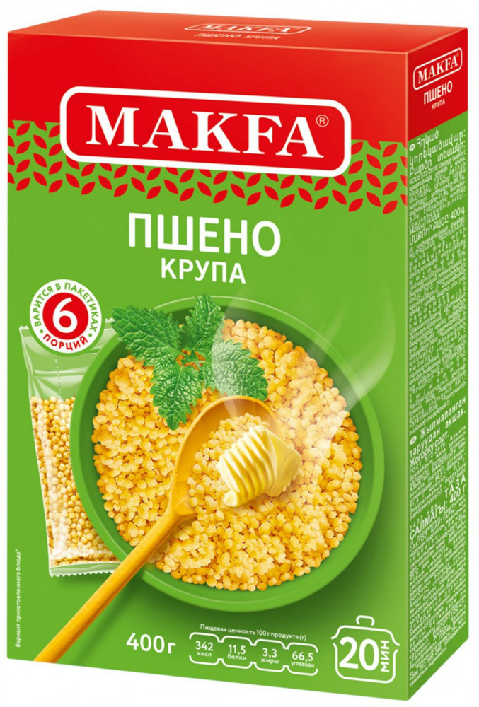 Пшено в пакетах для варки | Makfa