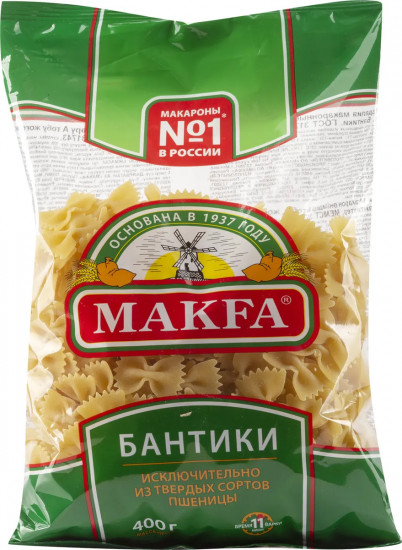 Макароны бантики