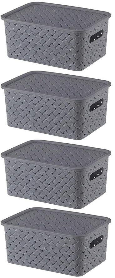 Набор корзинок с крышками «Береста» | Береста | El Casa