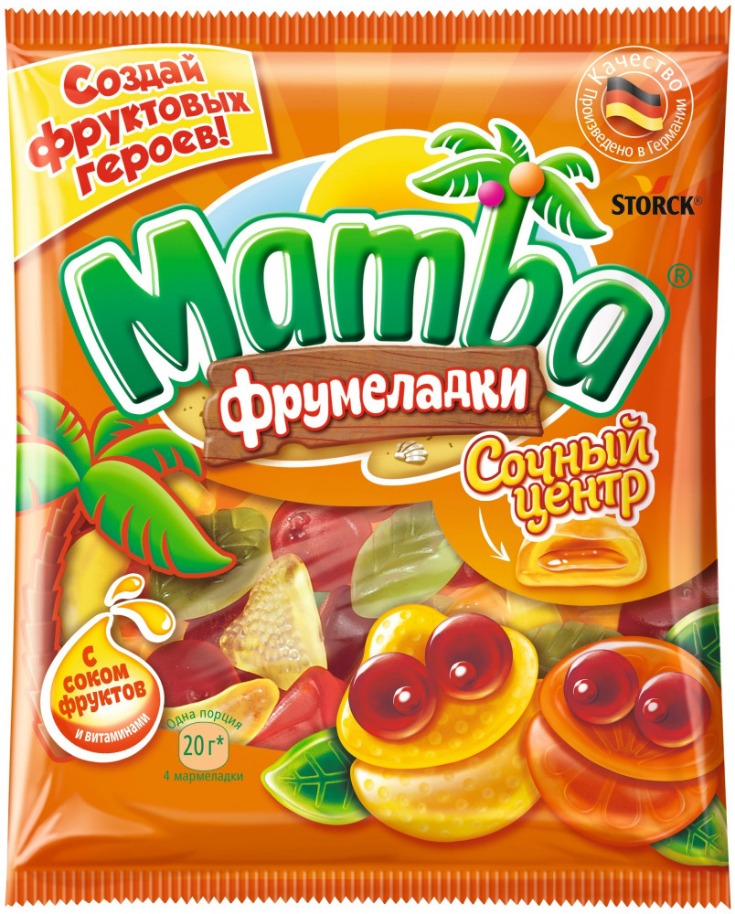 Мармелад жевательный «Сочный центр» | Фрумеладки | Mamba