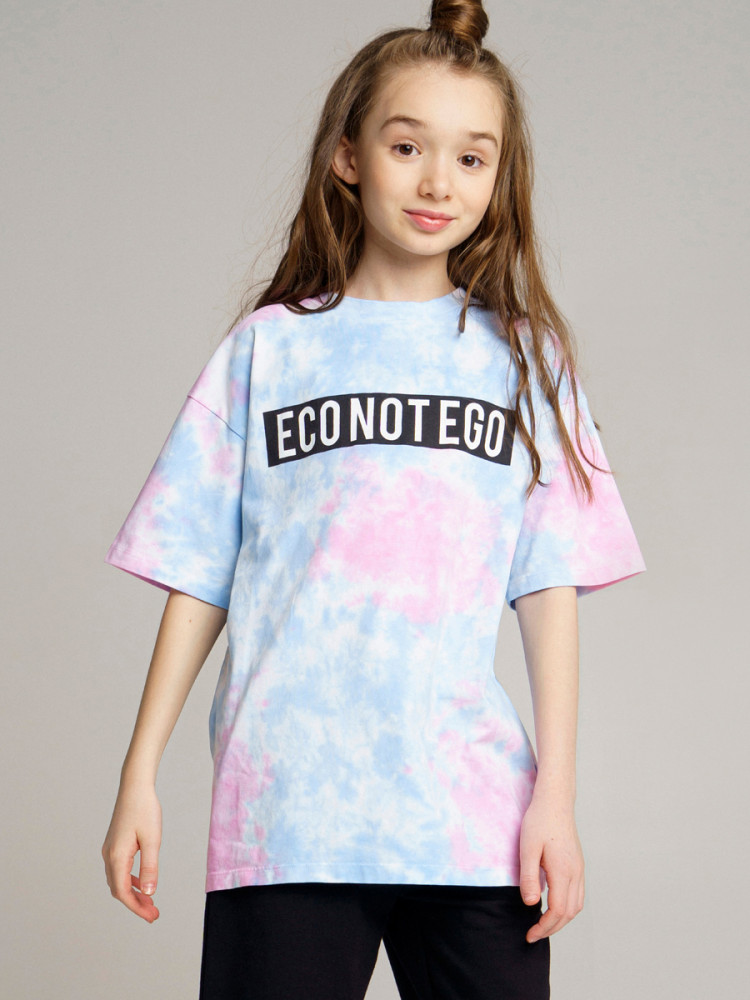 Футболка для девочек | Eco Not Ego | PlayToday