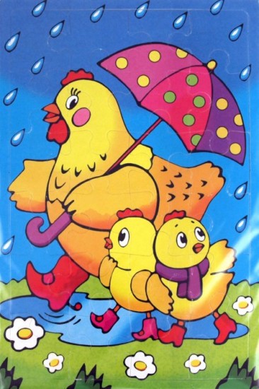 Мягкие пазлы "Курица с цыплятами" | Мягкие пазлы | Дрофа-Медиа