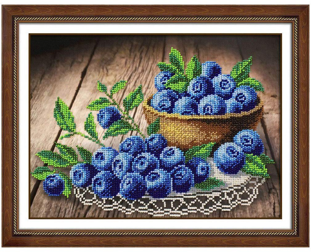 Набор для вышивания бисером «Ягодка черничка» | Паутинка