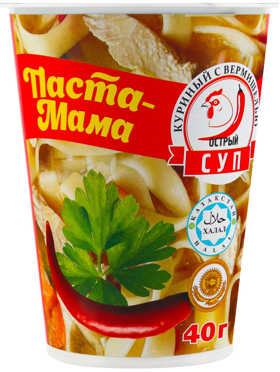 Суп куриный с вермишелью «Курица острая» | Паста-Мама