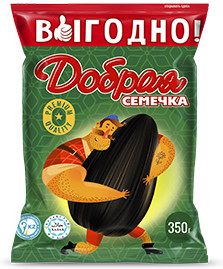 Семечки подсолнечника жареные «Добрая семечка» | Добрая семечка