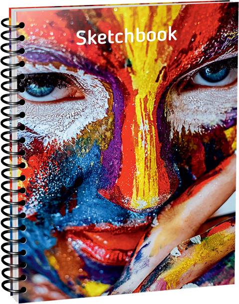 Скетчбук «Красочное лицо» | Скетчбук