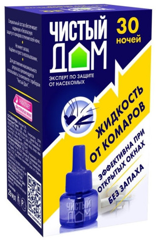 Жидкость от комаров «30 ночей» | Чистый дом