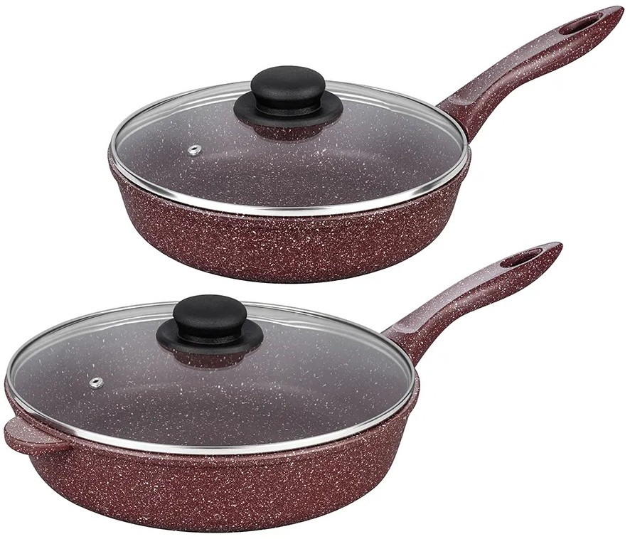 Набор сковород с крышками «Рубин» | Гармония вкуса | Elan Gallery