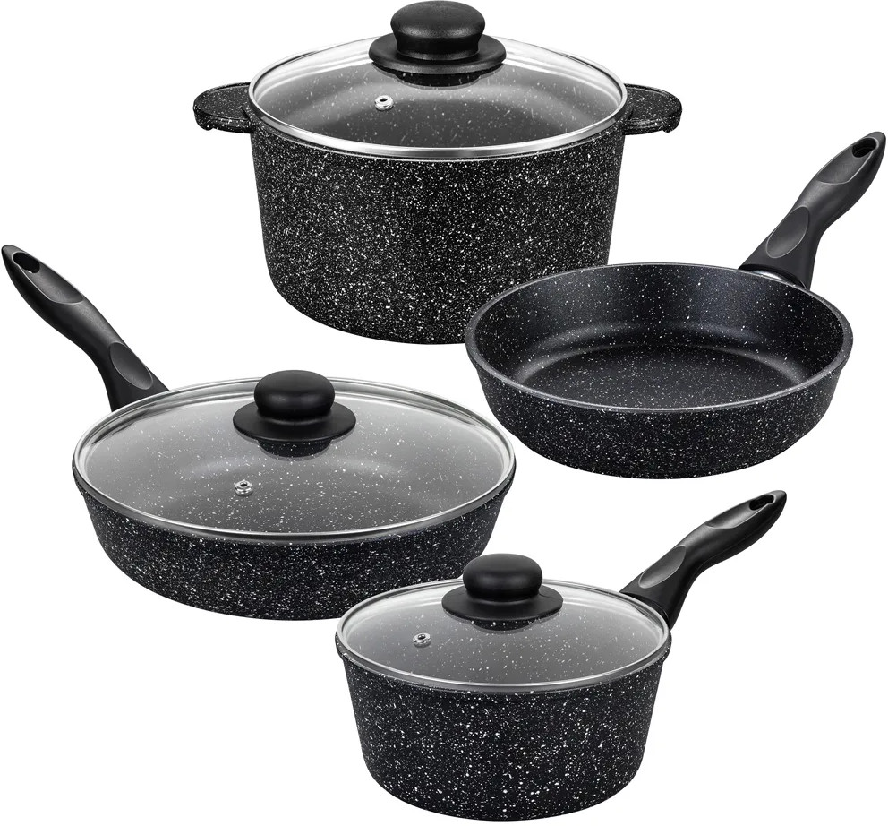 Набор посуды «Чёрный мрамор» | Гармония вкуса | Elan Gallery