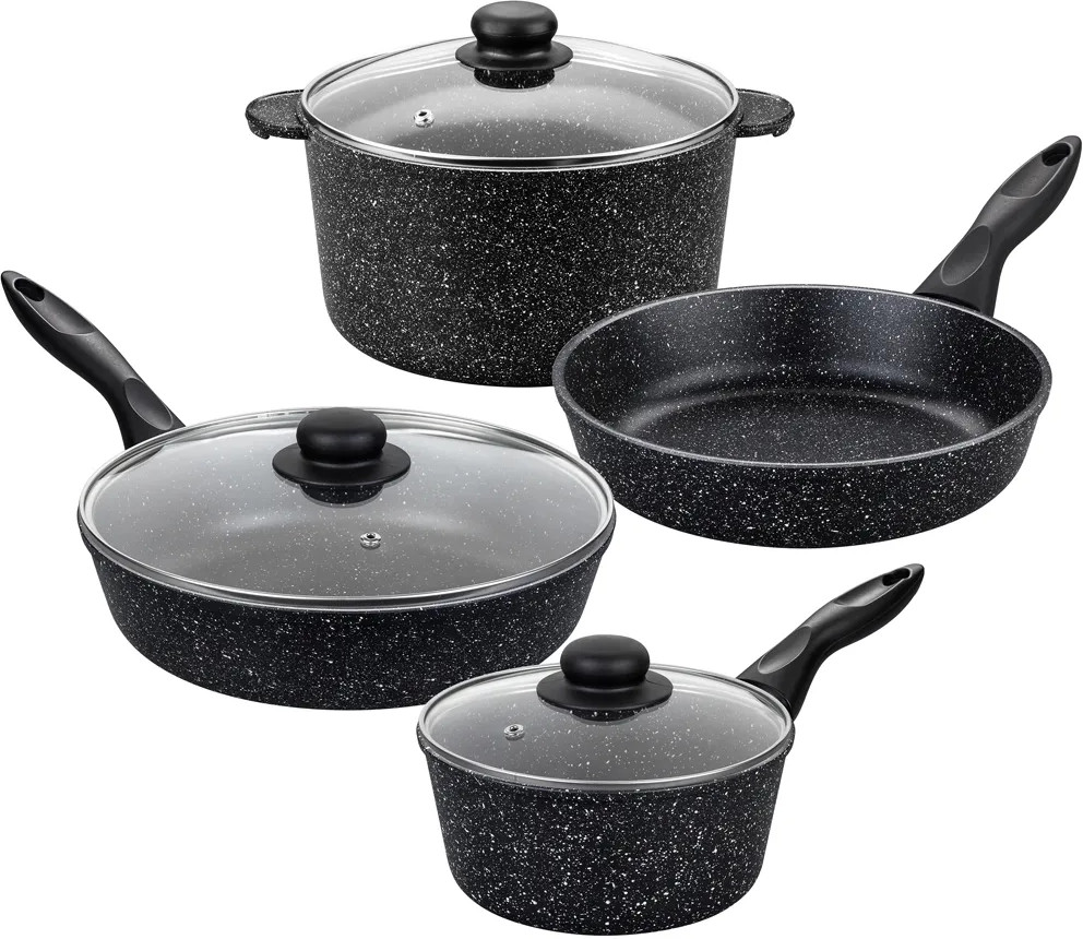 Набор посуды «Чёрный мрамор» | Гармония вкуса | Elan Gallery