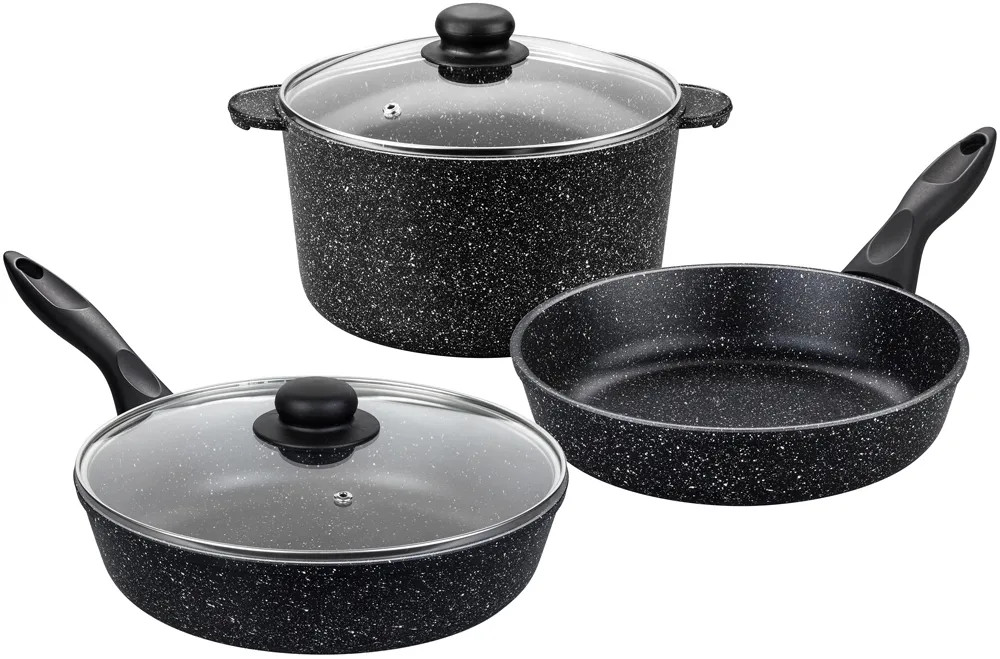 Набор посуды «Чёрный мрамор» | Гармония вкуса | Elan Gallery