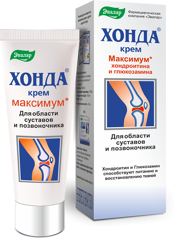 Крем для области суставов и позвоночника «Хонда» | Эвалар