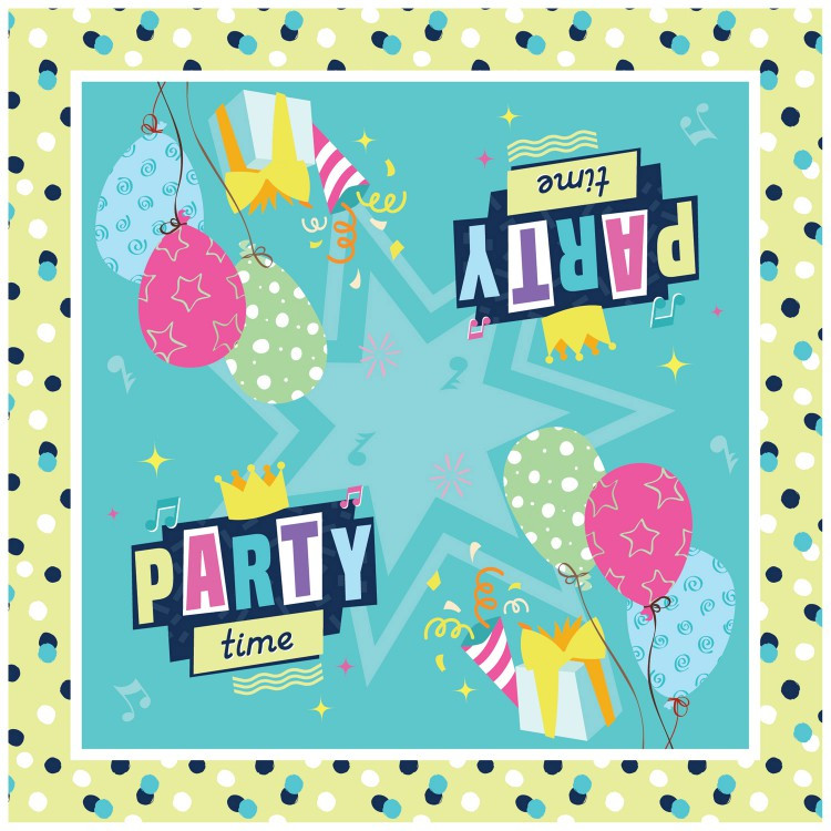 Салфетки бумажные «Вечеринка» | ND Play