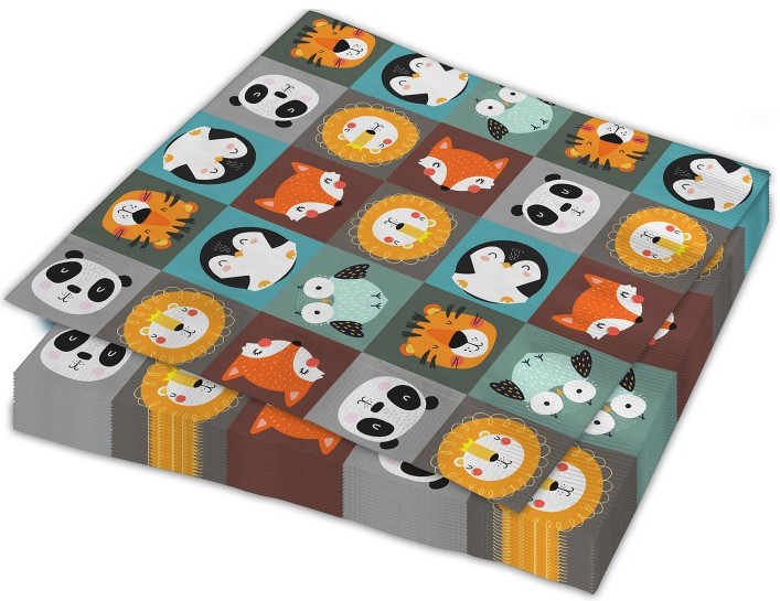 Салфетки бумажные «Хэппи Зоо» | Хэппи Зоо | ND Play