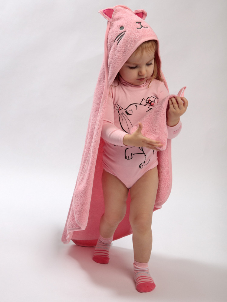 Полотенце с варежкой для девочек | PlayToday