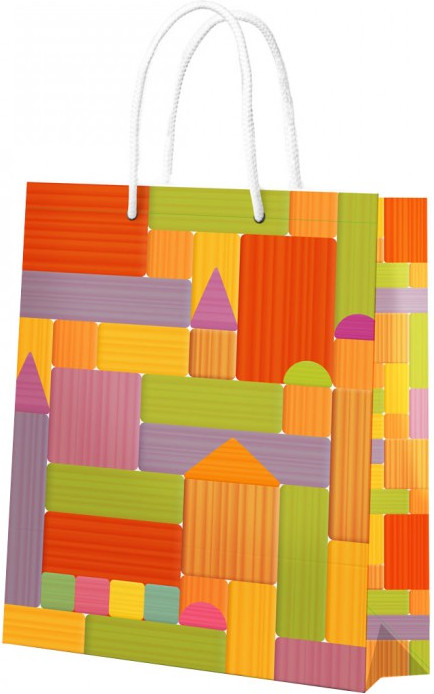 Пакет подарочный «Блоки-деревяшки» | ND Play