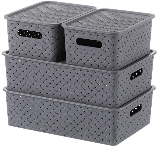 Набор корзинок с крышками «Береста» | Береста | El Casa