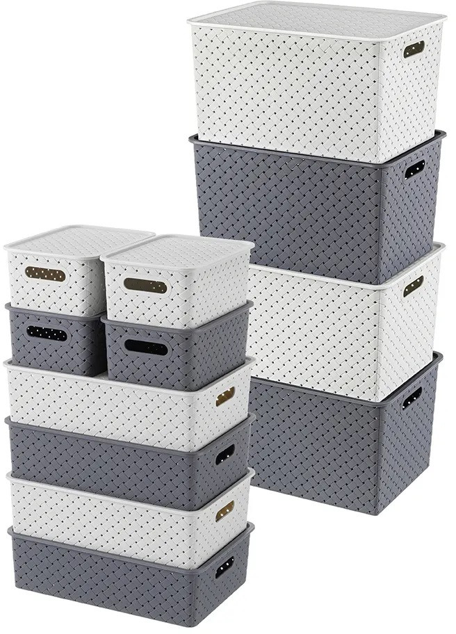 Набор корзинок с крышками «Береста» | Береста | El Casa