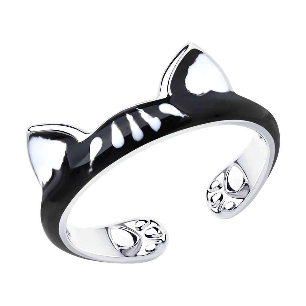 Кольцо из серебра с эмалью | SOKOLOV