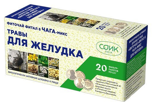 Фито-чай желудочный «Фитал 6 Чага-микс» | Соик
