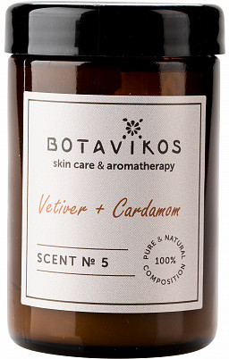 Свеча ароматическая «Ветивер и кардамон» | Botavikos
