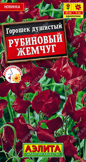 Горошек душистый «Рубиновый жемчуг» | Однолетние цветы (Аэлита) | Аэлита