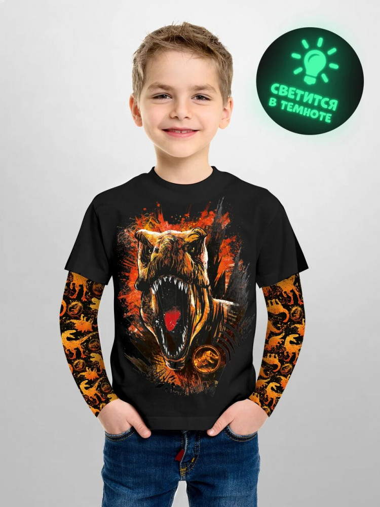 Лонгслив для мальчиков | Парк Юрского периода | PrioritY