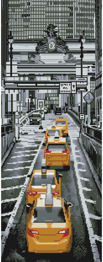 Мозаика алмазная «Такси в Нью-Йорке» | Molly