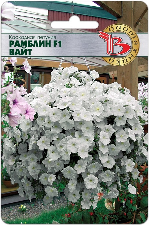 Петуния каскадная «Рамблин F1 Вайт» | Биотехника