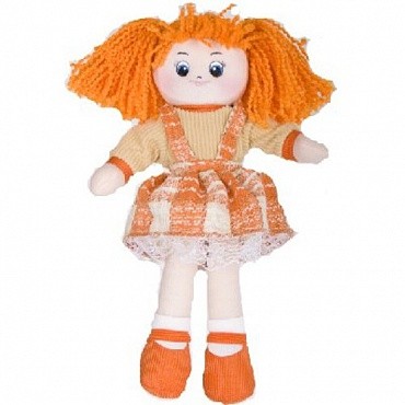 Кукла "Апельсинка" в клетчатом платье, 30см | Gulliver