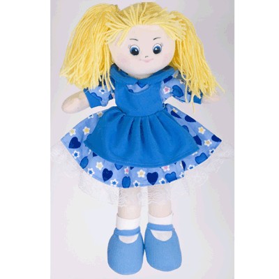 Кукла "Виноградинка" в платье с сердечками, 40 см | Gulliver