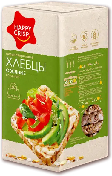 Хлебцы овсяные со льном | Euro Foods