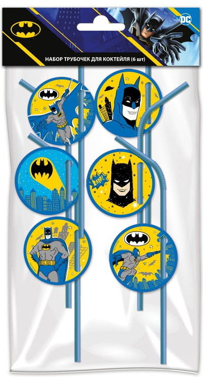 Набор трубочек для коктейля «Batman» | Batman | ND Play
