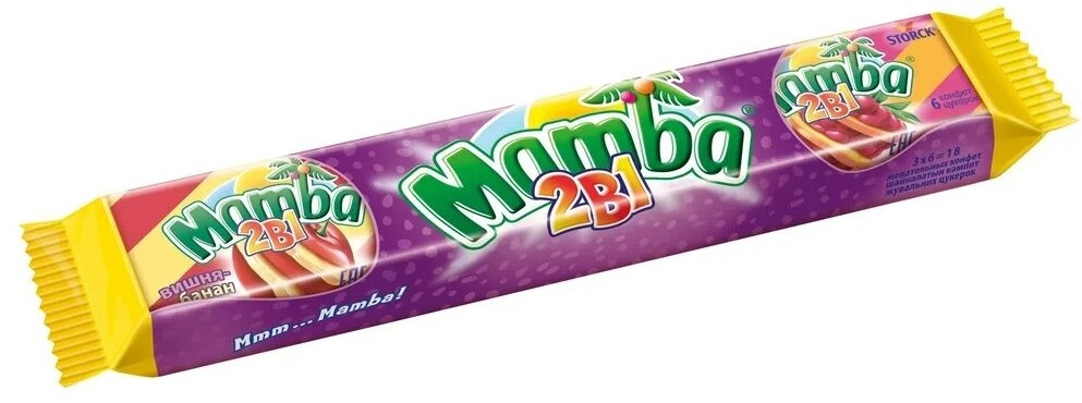 Конфеты жевательные «2 в 1» | Mamba