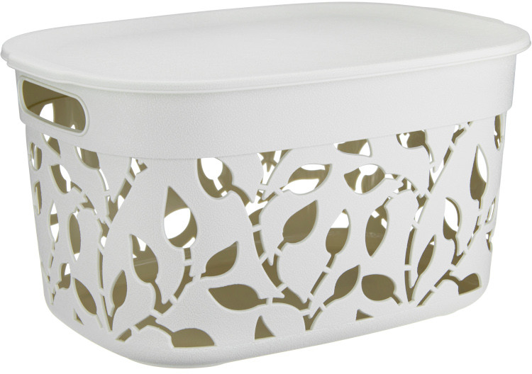 Коробка для хранения с крышкой | Флора | IDEA